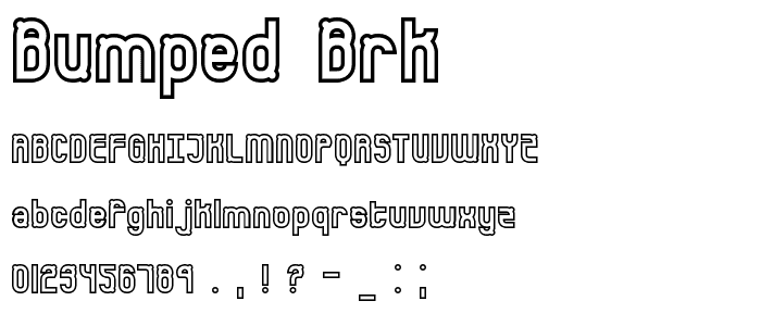 Bumped BRK font